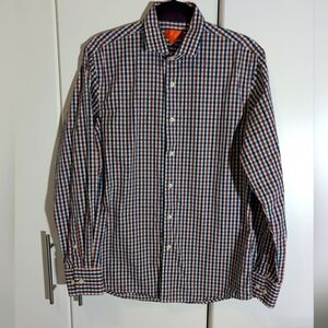 Tallia Mens Sz Medium 15.5 French Flip Cuff Button Shirt Long Sleeve